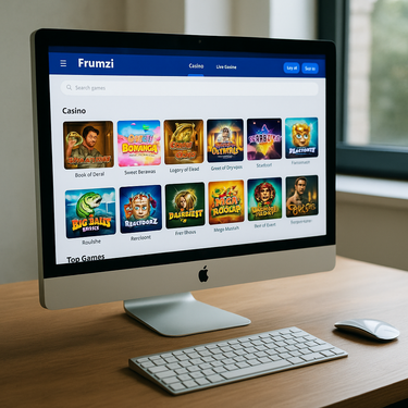 Frumzi Casino - Desktop Platform Design - User Interface