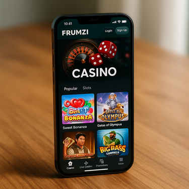 Frumzi Casino - Mobile Platform - Responsive Design